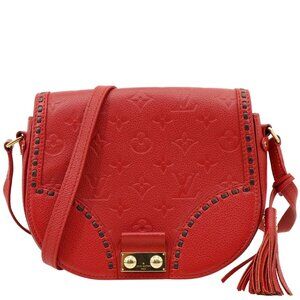 Louis Vuitton  Junot Monogram Empreinte Leather Shoulder Bag Cherry
